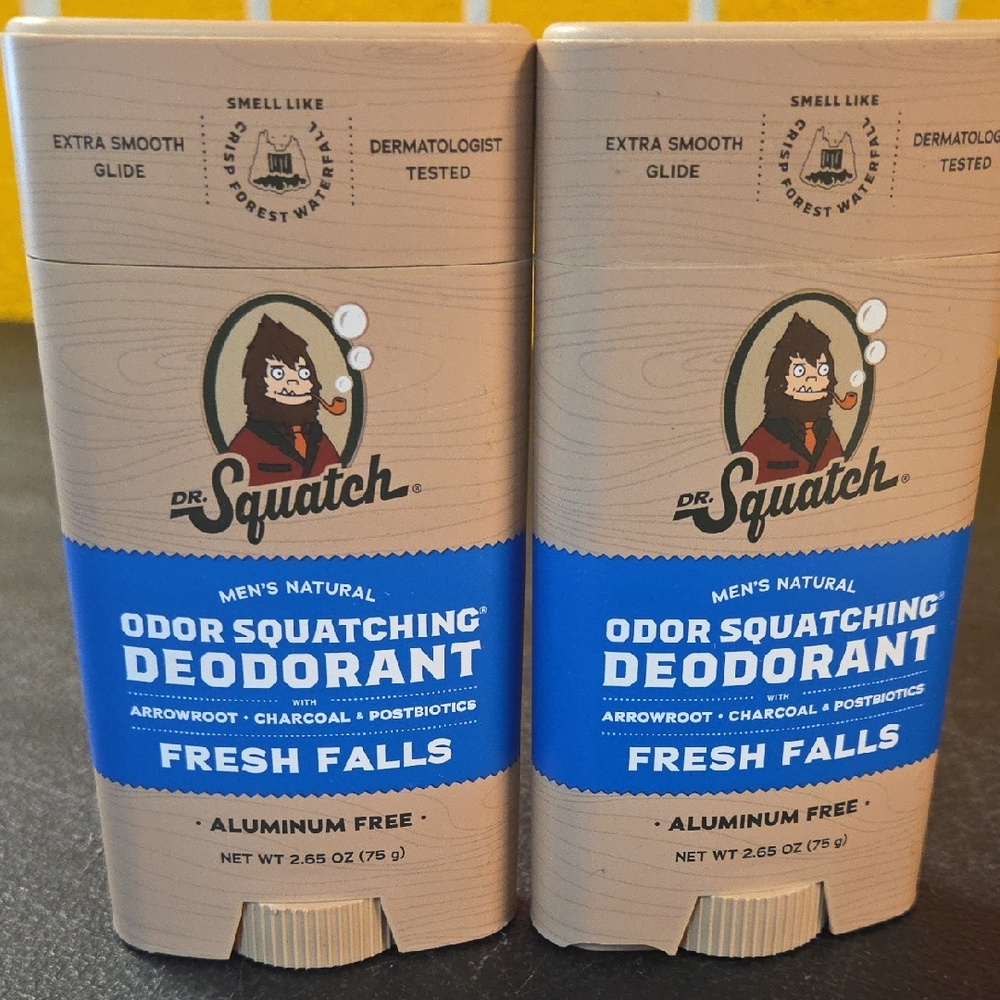 Dr. Squatch 🔥🔥2 Bundle Deal Fresh Falls Deodorant - Blue and Tan